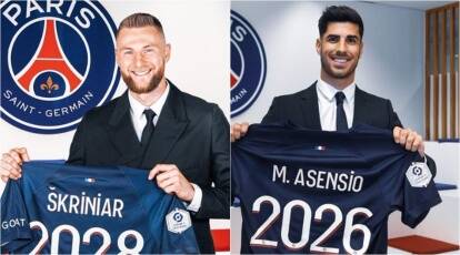 Paris Saint-Germain đã công bố hai bản hợp đồng mới của cựu hậu vệ Inter Milan Skriniar và tiền vệ Marco Asensio từ Real Madrid